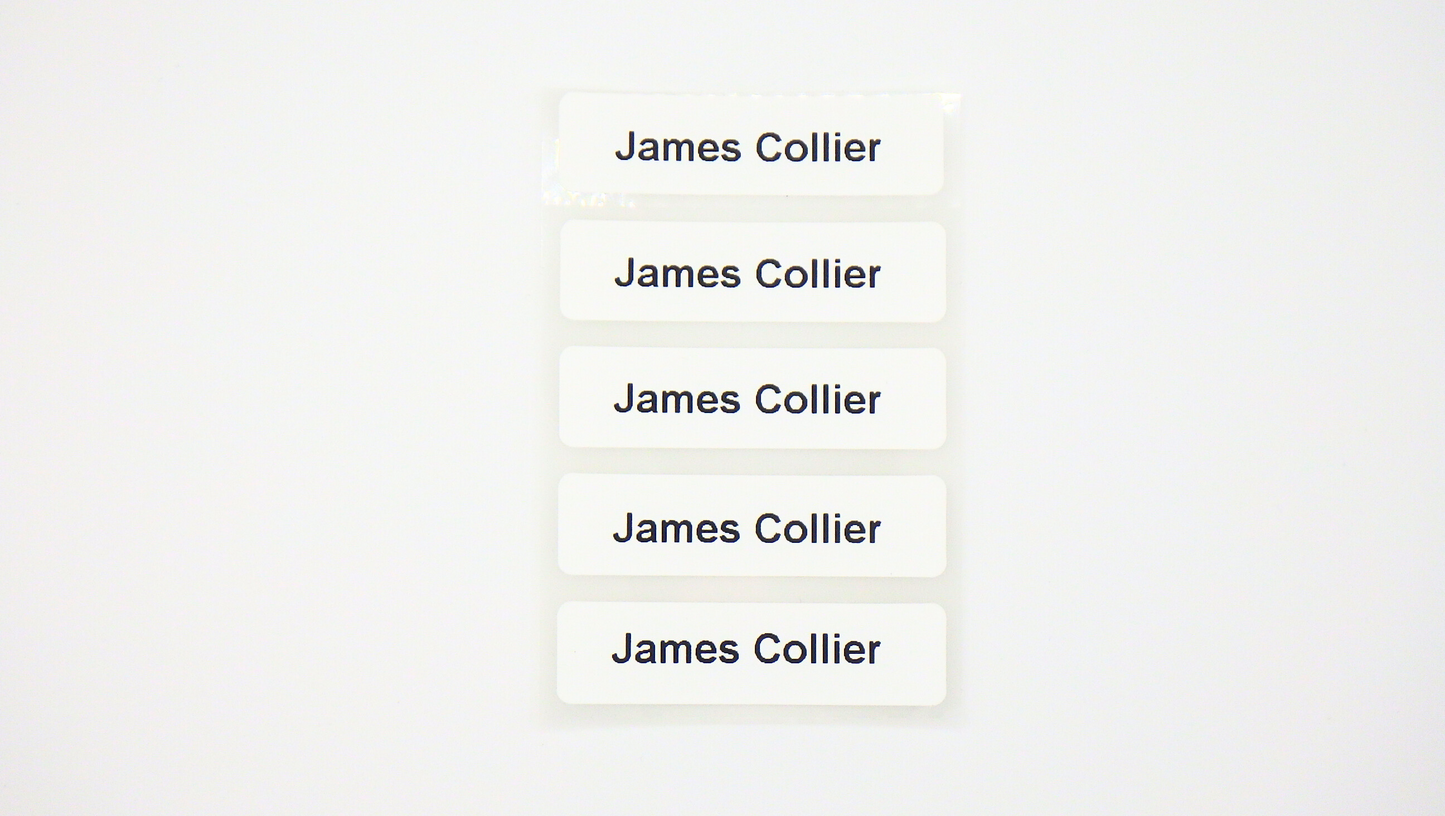 Printed Iron On Labels (for Clothing)