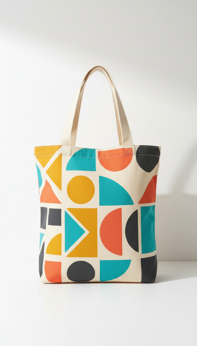 Customizable Canvas Tote With Art