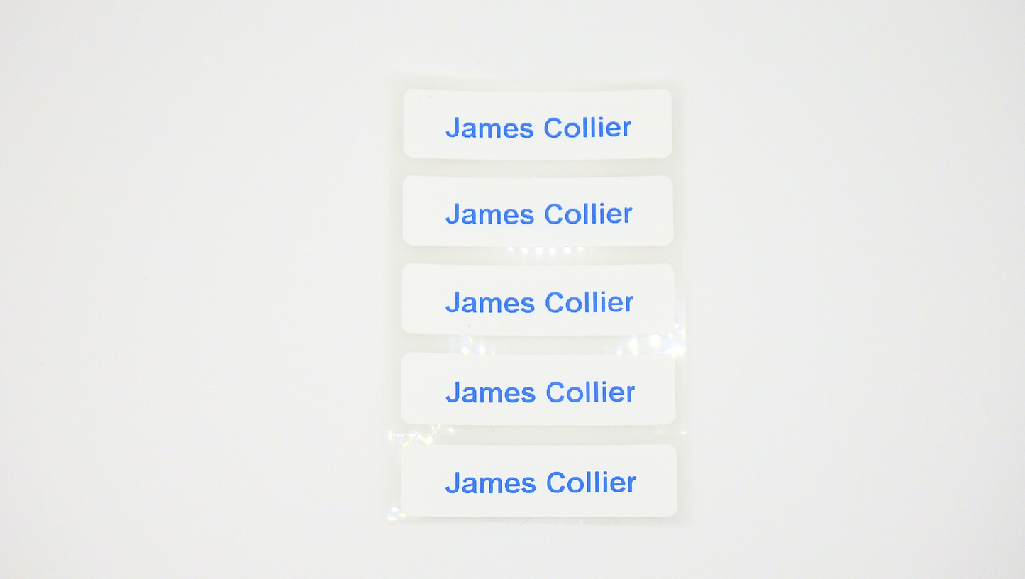 Printed Iron On Labels (for Clothing)