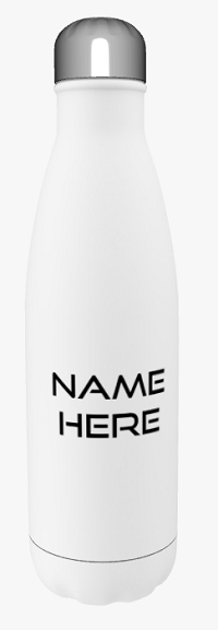 Personalised White Drinks Bottle