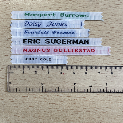 8mm Woven Name Tapes
