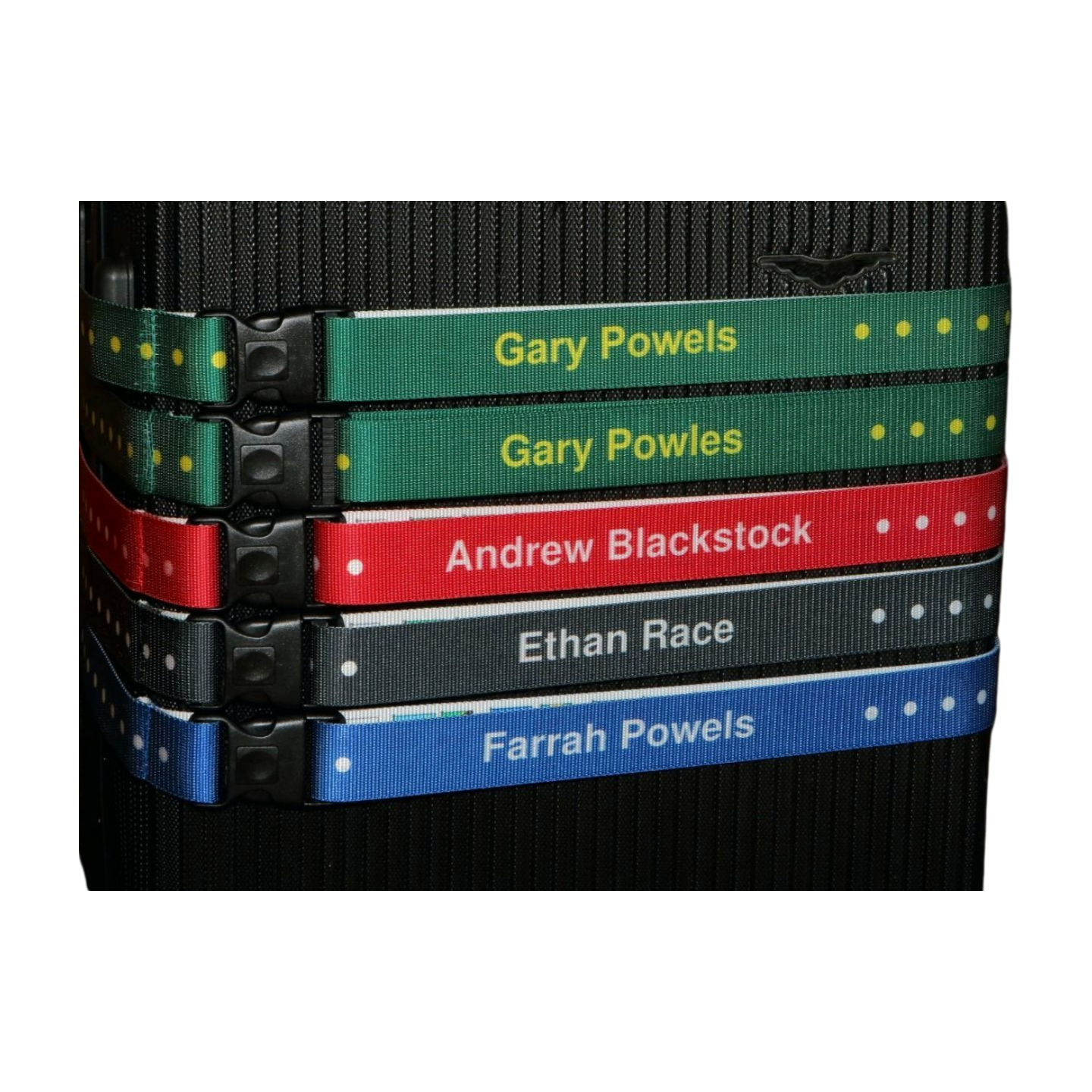Personalised Rigid Luggage Strap with Elastic Insert