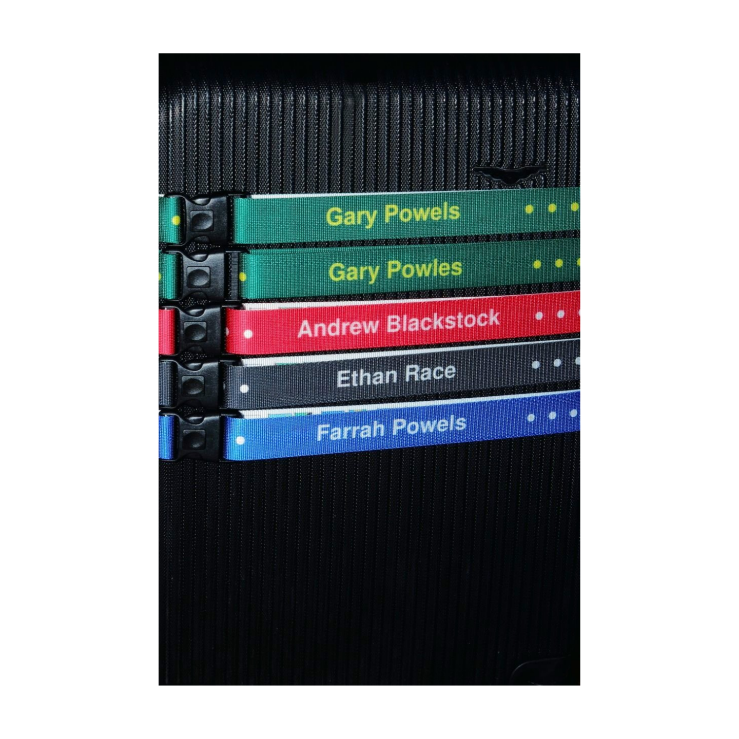 Personalised Rigid Luggage Strap with Elastic Insert