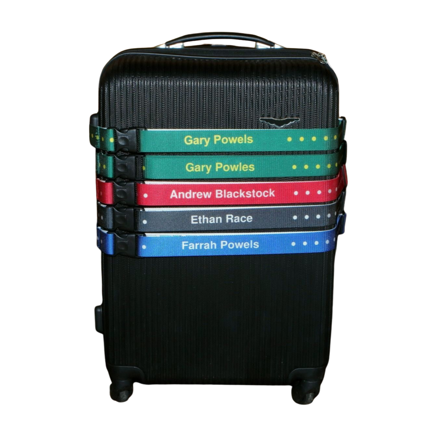 Personalised Rigid Luggage Strap with Elastic Insert