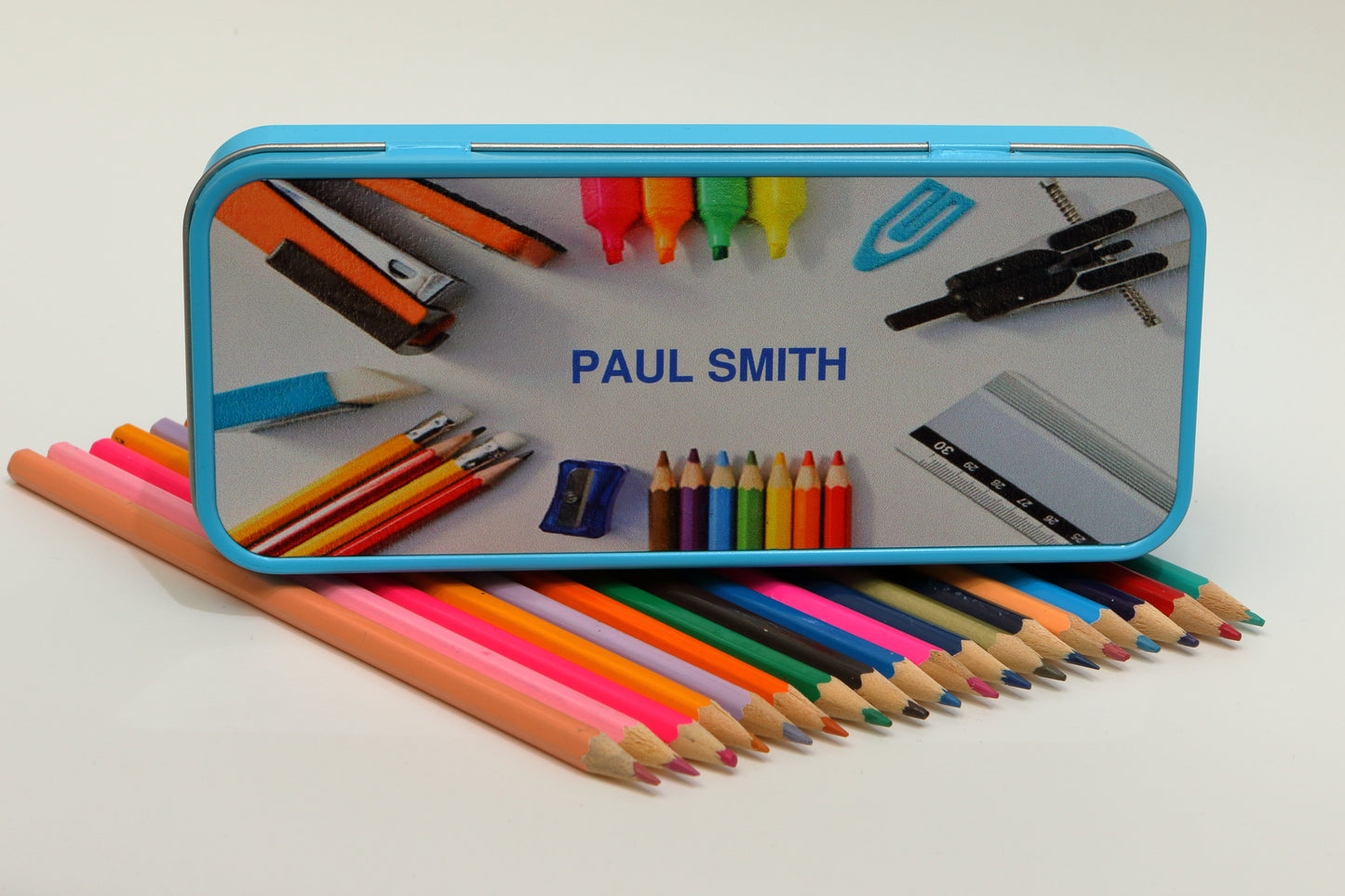 Custom Text Metal Pencil Case