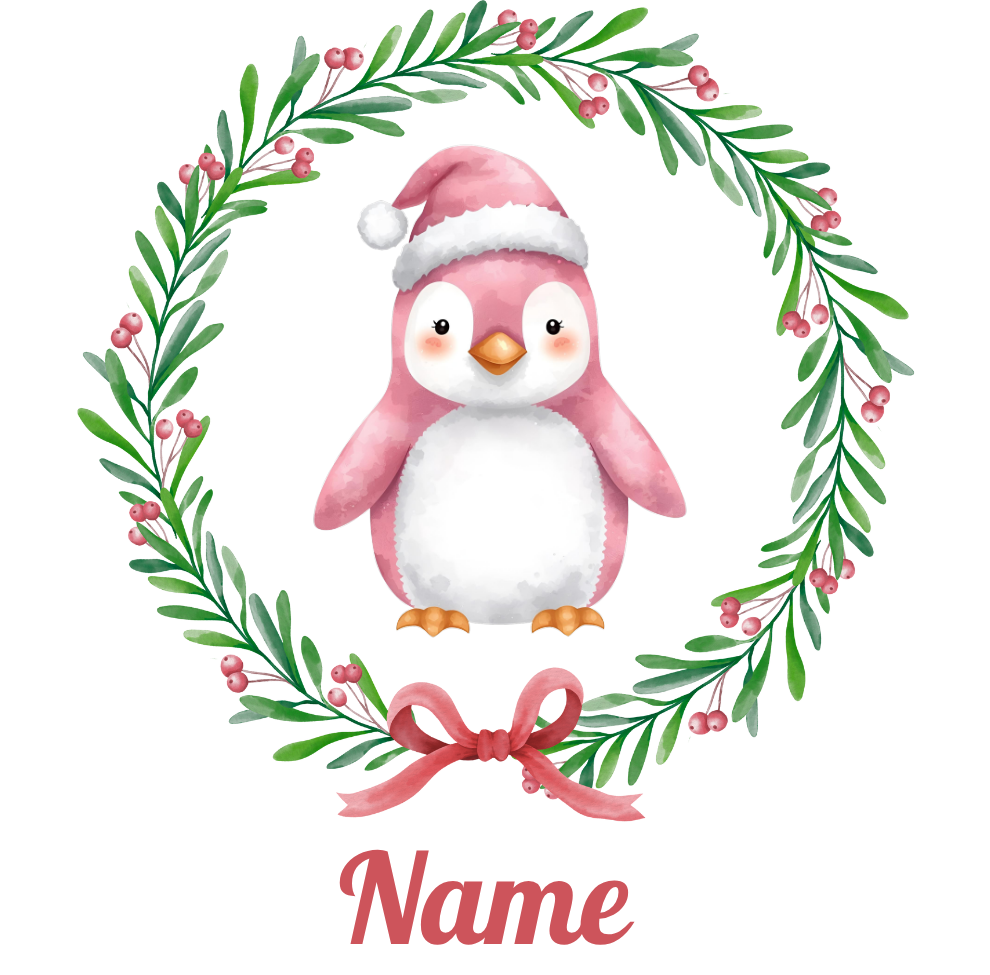 Personalised Penguin Mug with Custom Name