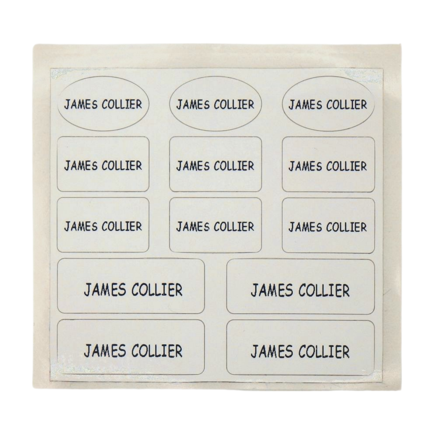 (NEW) Black on White Mixed Stickers (13 Stickers) - up to 3 lines