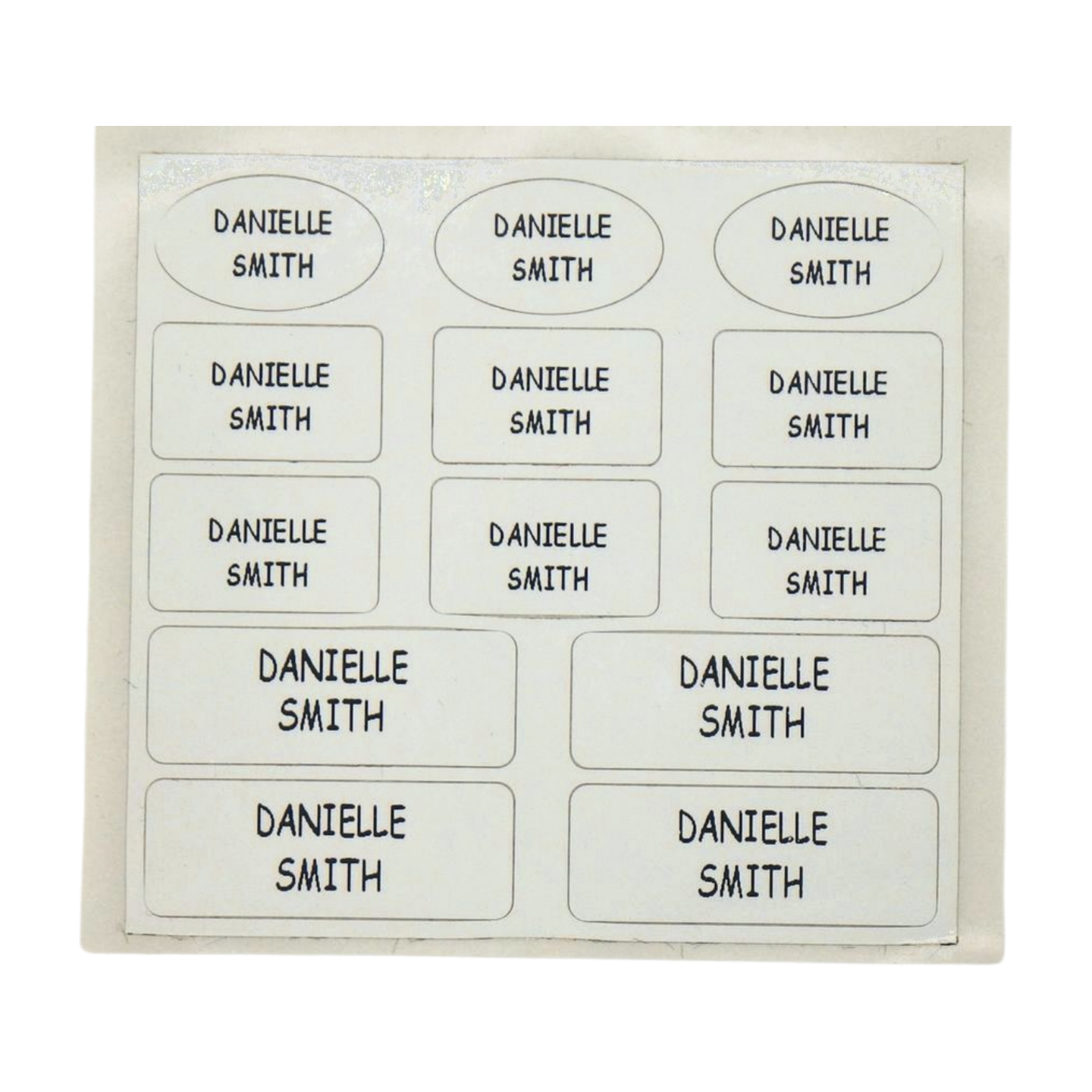 (NEW) Black on White Mixed Stickers (13 Stickers) - up to 3 lines