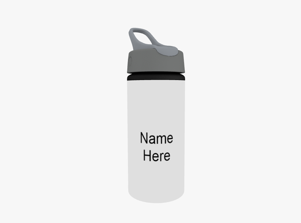 Custom Text Drinks Bottle with Straw