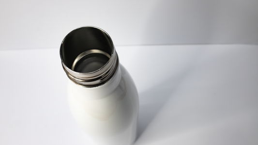 Custom Text White Drinks Bottle