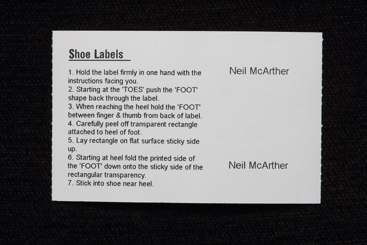 Best hot sale shoe labels