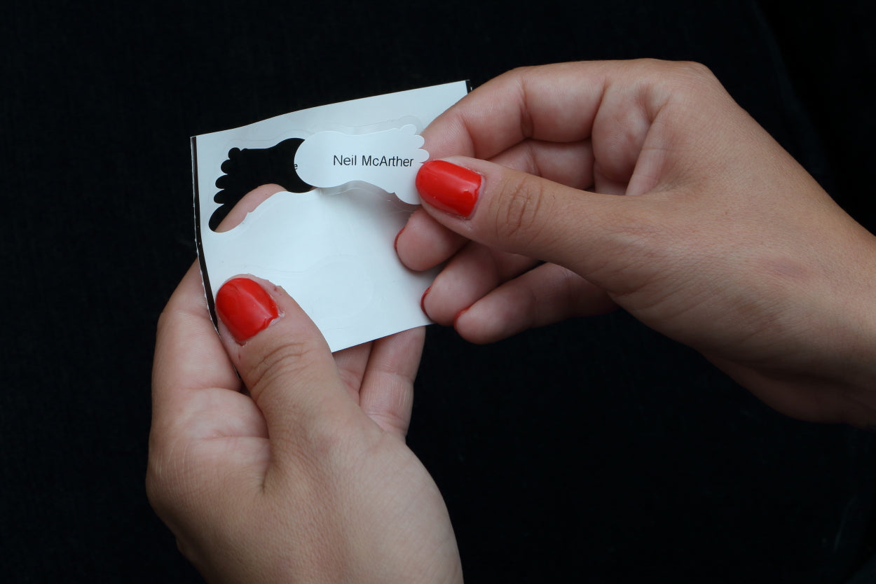 Footprint Shoe Labels