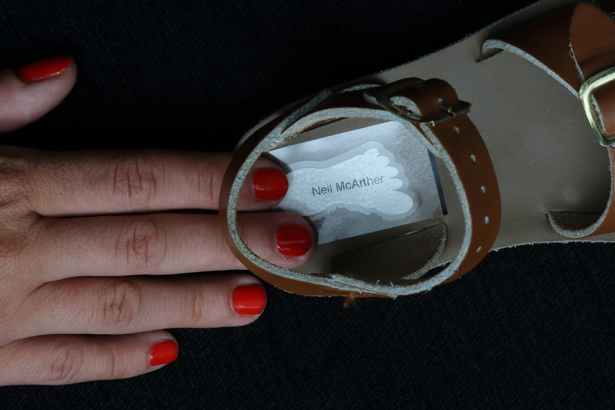 Footprint Shoe Labels