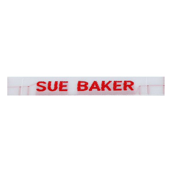 8mm Woven Budget Name Tapes (UN-CUT, SUPPLIED IN STRIPS)