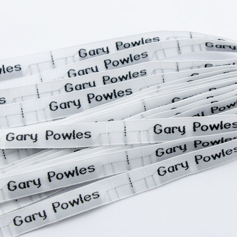 8mm Woven Budget Name Tapes (UN-CUT, SUPPLIED IN STRIPS)