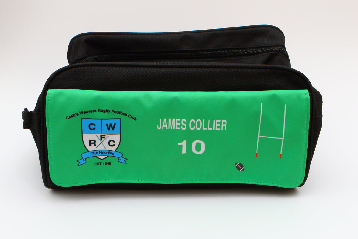 Personalised rugby boot discount bag