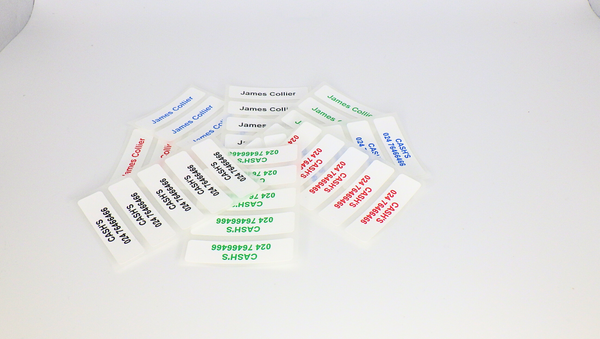 Iron on Labels (30 Labels)