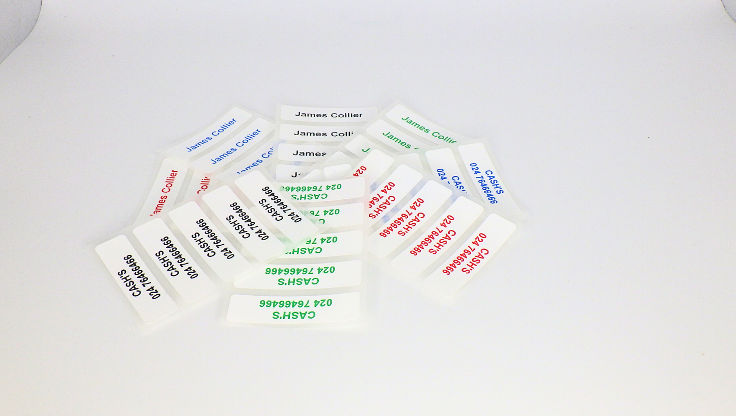 Iron on Labels (90 Labels)