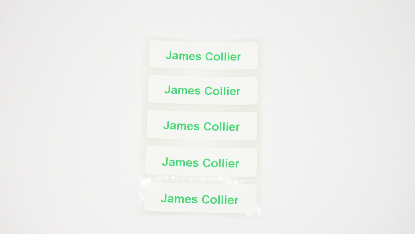 Printed Iron On Labels (for Clothing)