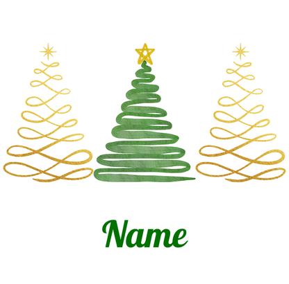 Personalised Christmas Tree Mug with Custom Name