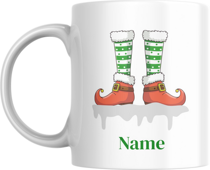 Personalised Elf Mug with Custom Name