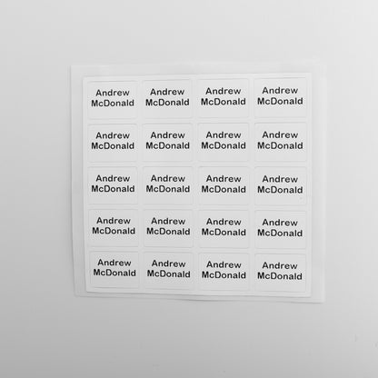 Stick On Name Labels (for Clothing)
