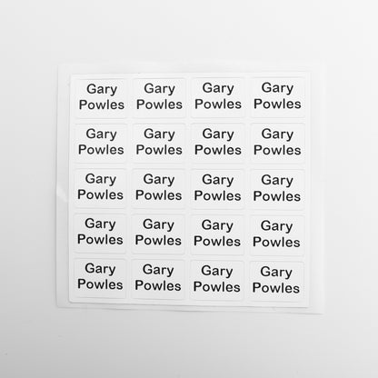 Stick On Name Labels (for Clothing)