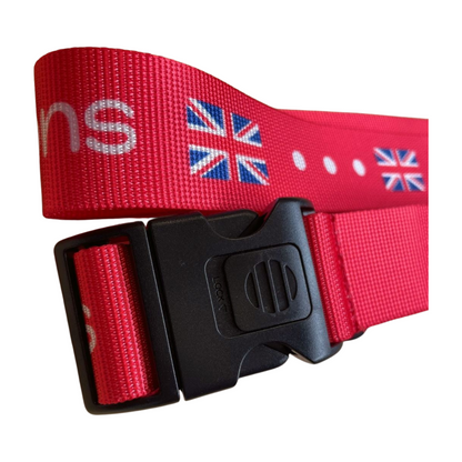 Personalised Luggage Strap with Flags of Rest of the World