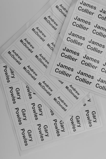 Stick On Name Labels (for Clothing)