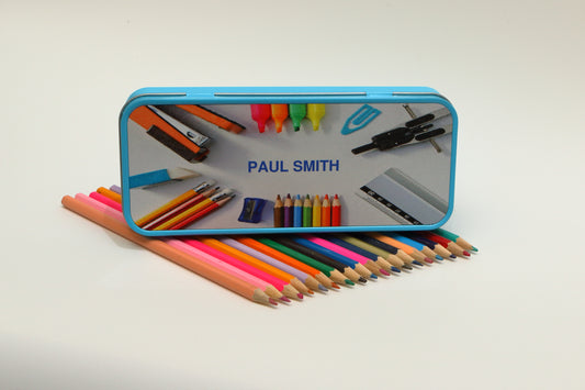 Custom Text Metal Pencil Case