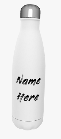 Personalised White Drinks Bottle