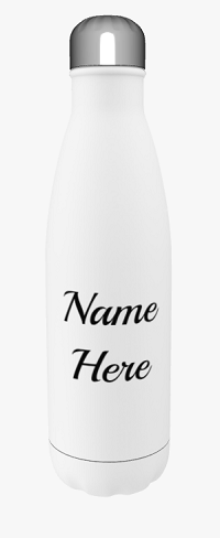 Personalised White Drinks Bottle