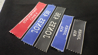 25mm Large Woven Name Tapes (1 LINE)