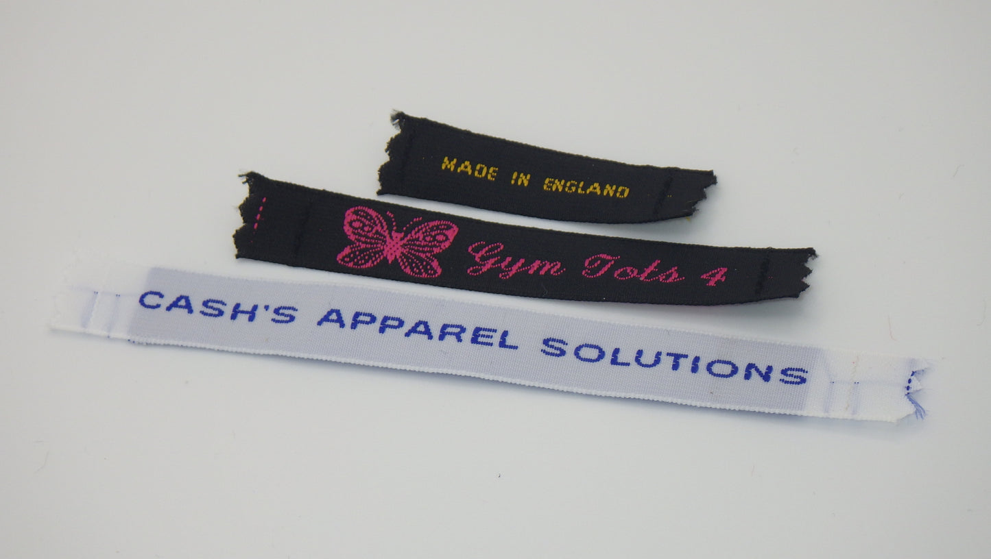 12mm Woven Designer Name Tapes (1 LINE)