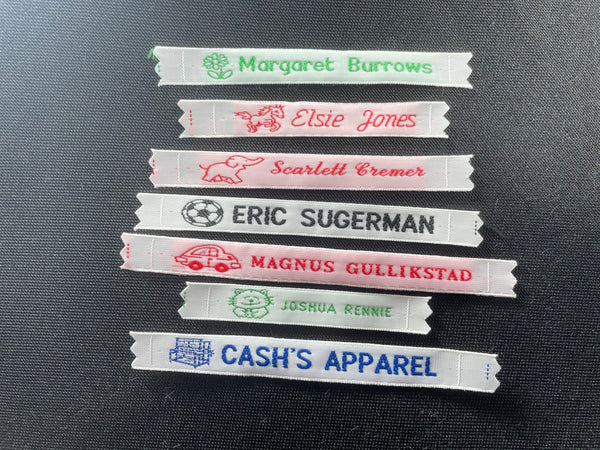 8mm Woven Name Tapes