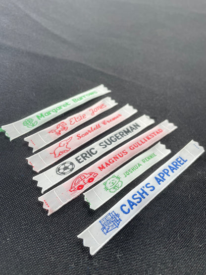 8mm Woven Name Tapes