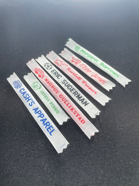 8mm Woven Name Tapes