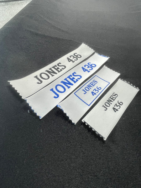 25mm Large Woven Name Tapes (2 LINE)