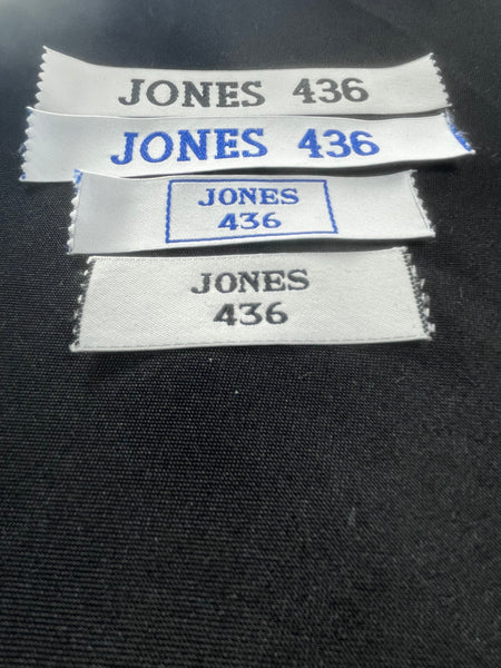 25mm Large Woven Name Tapes (2 LINE)