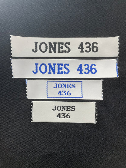 25mm Large Woven Name Tapes (2 LINE)