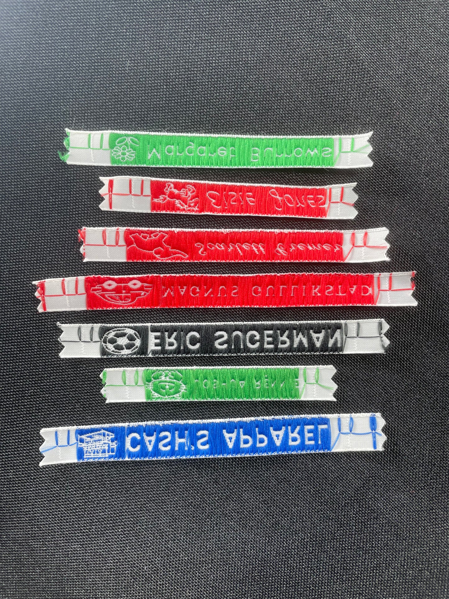 8mm Woven Name Tapes