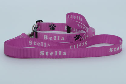 Personalised Dog Lead + Collar