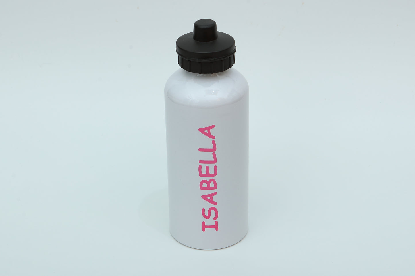 Personalised White Aluminium Sports Bottle 500ml