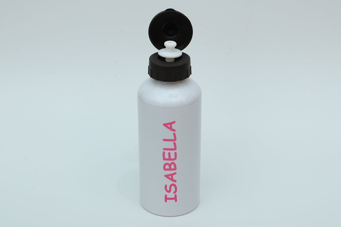 Personalised White Aluminium Sports Bottle 500ml