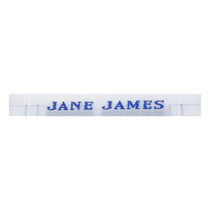 8mm Woven Budget Name Tapes (UN-CUT, SUPPLIED IN STRIPS)