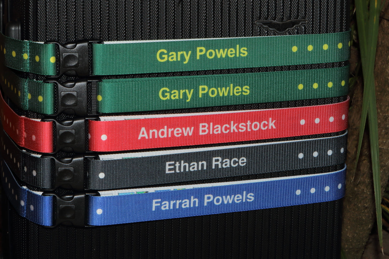 Personalised Rigid Luggage Straps without Elastic Insert