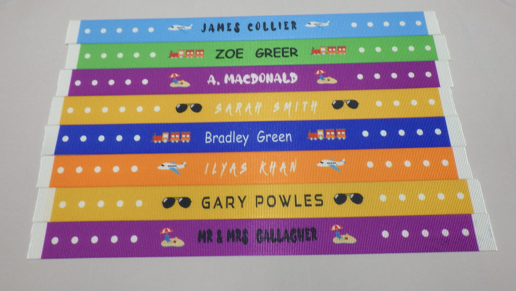 Personalised Luggage Straps  Named Luggage Straps – Cash's Nametapes Shop