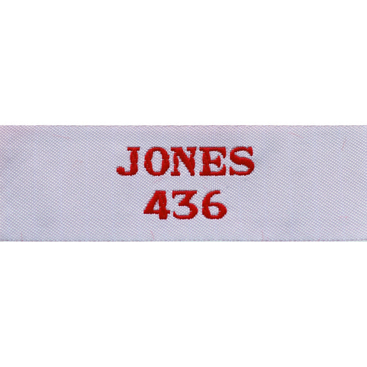 25mm Large Woven Name Tapes (2 LINE)