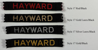 12mm Woven Name Tapes (1 LINE)