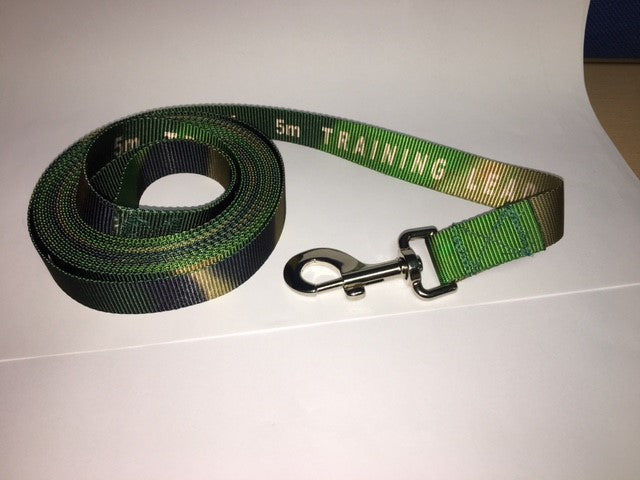 Camouflage 5m Dog Training Lead